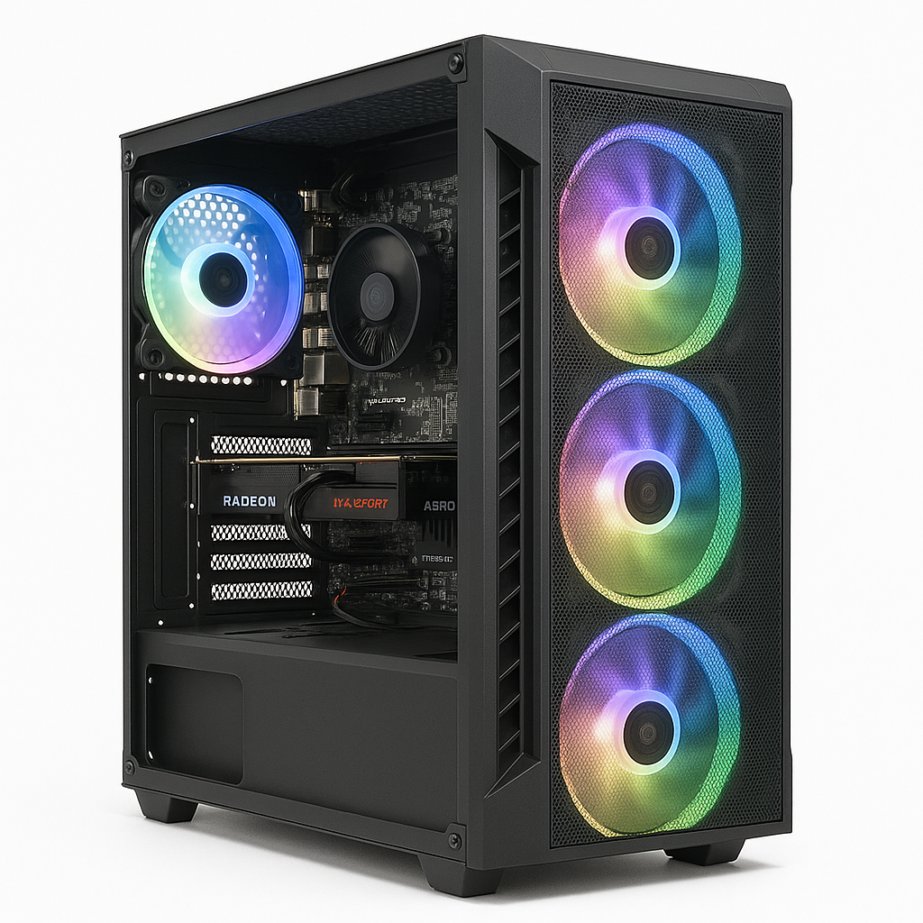 PC Gaming  ShadowStrike 5 – Ryzen 5 5500, RX6500XT, RGB – Configurabile & Assemblato in Italia