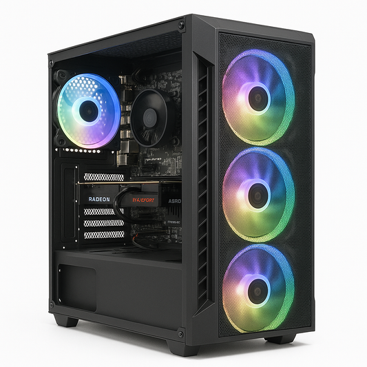 PC Gaming  ShadowStrike 5 – Ryzen 5 5500, RX6500XT, RGB – Configurabile & Assemblato in Italia