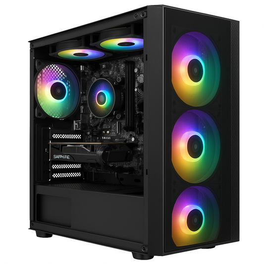 PC Gaming ShadowCore V1 – Intel i5 12400F + RX 6500 XT – Case RGB, 16GB RAM, SSD NVMe – Espandibile
